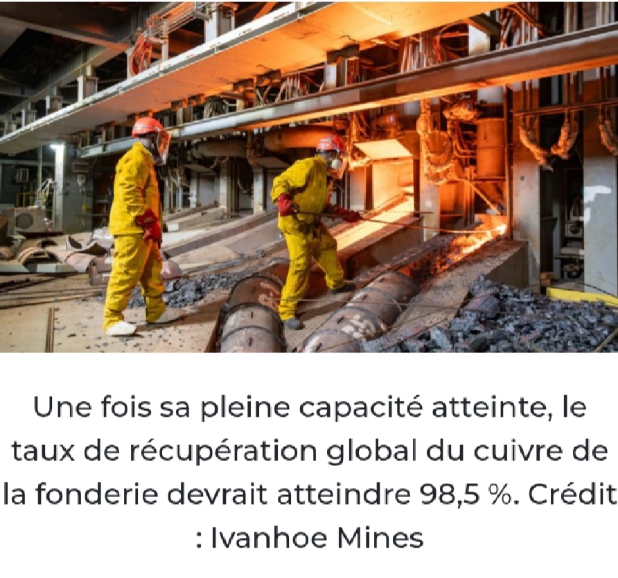 Ivanhoe Mines a officiellement commencé la production d&rsquo;anodes de cuivre à la fonderie de Kamoa-Kakula